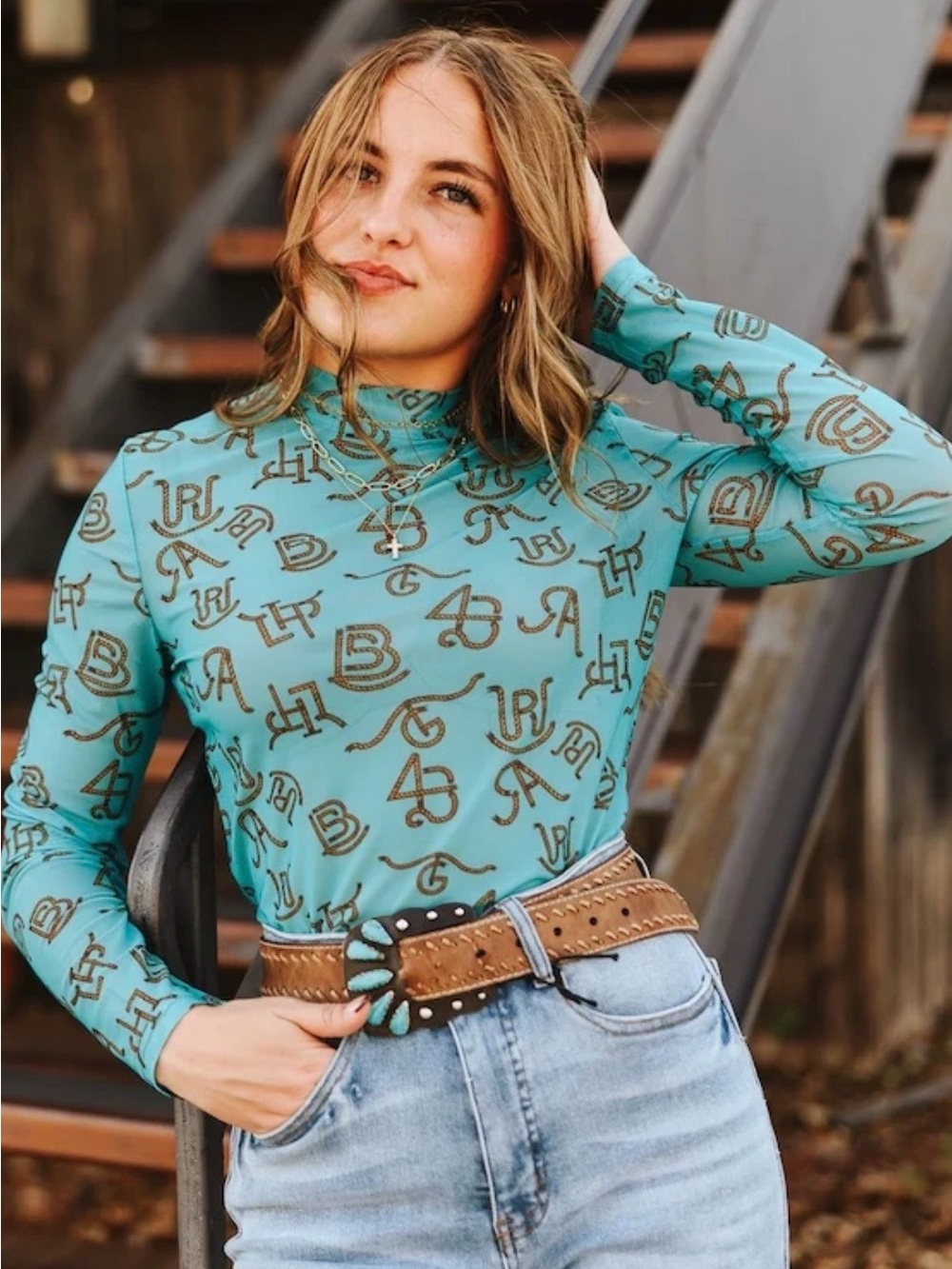 Merigold Kiss Sheer Long Sleeve Tee